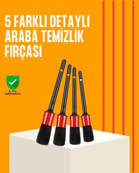 Araba Temizliği İçin 5 Parça Fırça Takımı MİR09128295 ürün görseli 1