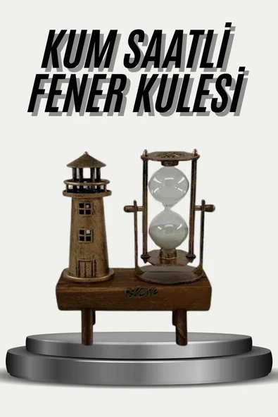Eyfel Kulesi ve Deniz Feneri Dekoratif Masa Biblosu Hediyelik MİR52907645 ürün görseli 1