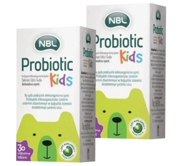 NBL Probiotic Kids Avantajlı Paket 30 + 30 Çiğneme Tableti ürün görseli 1
