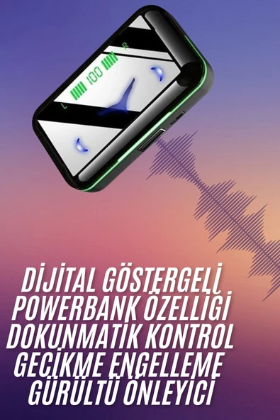 Extra Bass Kablosuz Kulaklık Işıklı Bluetooth Kulaklık Powerbank Özellikli MİR16540582 ürün görseli 1