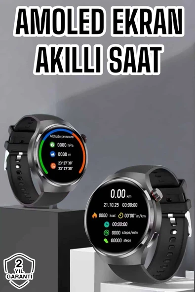 Akıllı Saat Bluetooth Bağlantılı Amoled Ekran Uyku ve Sağlık Takibi MİR53774551 ürün görseli 1
