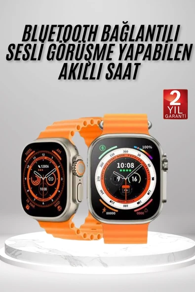 Yeni Nesil Ultra Akıllı Saat Adımsayar Uyku Takibi Nabız Sensörü MİR68934873 ürün görseli 1