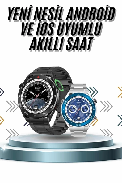 Akıllı Saat 1.62 İnç Ultimate Nabız Sensörlü Sesli Görüşme Yapabilen MİR25314557 ürün görseli 1
