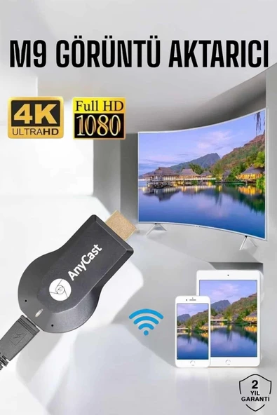 M9 Plus Görüntü Aktarıcı Wifi Aktarıcı HD Görüntü Kalitesi MİR91367256 ürün görseli 1