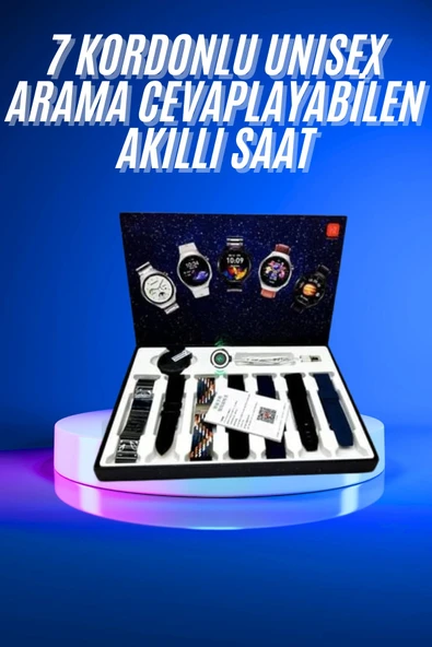 Akıllı Saat Çoklu Kordon Seçenekli Dokunmatik Ekran Nabız Sensörlü MİR96875988 ürün görseli 1