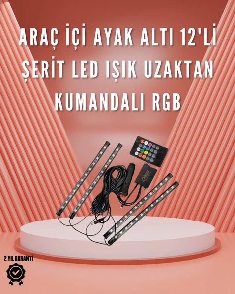 12V LED Işık Seti – Kumandalı ve Renk Ayarlı MİR17593432 ürün görseli 1