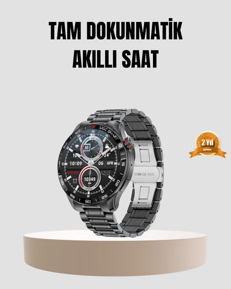 100mAh Şarjlı Akıllı Saat – Mesaj Bildirimi, Müzik Kontrolü ve Ergonomik Tasarım MİR62446161 ürün görseli 1