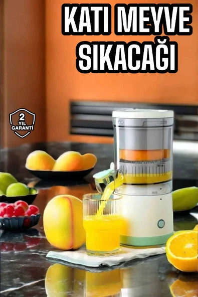 Meyve Sıkacağı USB Şarjlı Taşınabilir Çift Bıçaklı Güvenlik Kilidi MİR85509469 ürün görseli 1