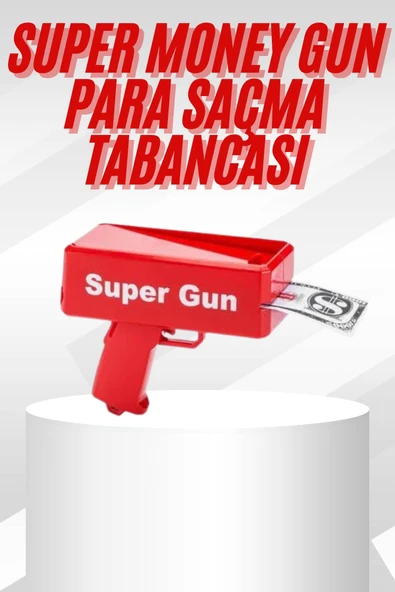 Çocuklara Özel Eğlenceli Para Saçma Makinası Parti Oyuncağı Kırmızı MİR99363177 ürün görseli 1