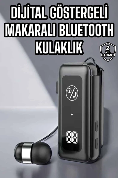 Kablolu Makaralı Bluetooth Kulaklık Uzun Pil Ömrü Dijital Göstergeli MİR63267805 ürün görseli 1