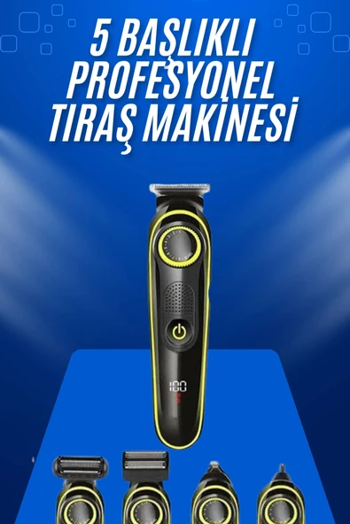 Tıraş Makinesi Şarjlı 5 Başlıklı Burun ve Kulak Temizleme MİR32573913 ürün görseli 1