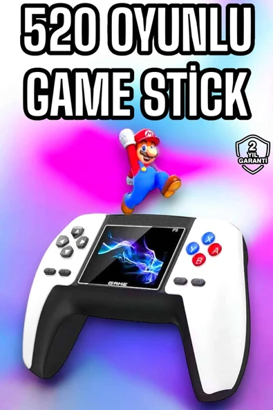 Game Stick 520 Oyunlu Retro Konsol Çocuklara Özel MİR85294829 ürün görseli 1