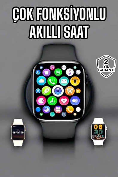 Akıllı Saat Amoled Ekran GPS ve Uyku Takibi Bluetooth Bağlantılı MİR08692912 ürün görseli 1
