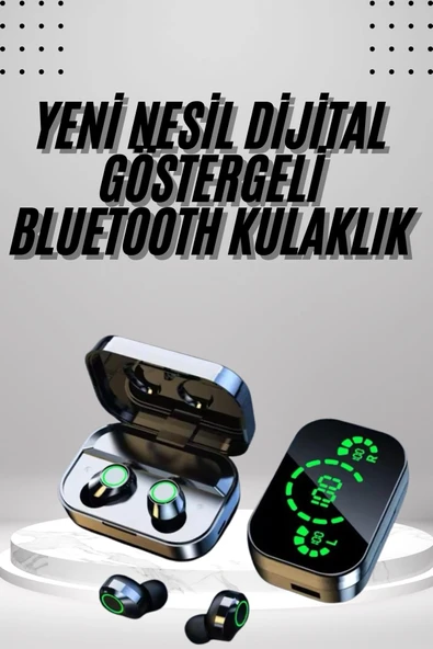 2025 Model Bluetooth Kulaklık Telefon Şarj Edebilen Çağrı Cevaplama Dijital Göstergeli MİR44079846 ürün görseli 1