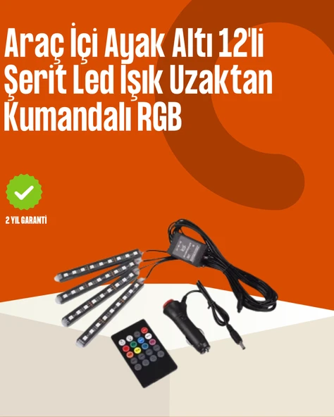Kumandalı Araç LED Şerit Işıklar MİR08511435 ürün görseli 1
