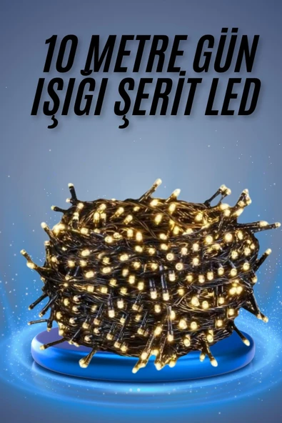 Led Işık Ağaç Süsleme Ampüllü Dekoratif Aydınlatma 10 Metre Gün Işığı MİR77456414 ürün görseli 1