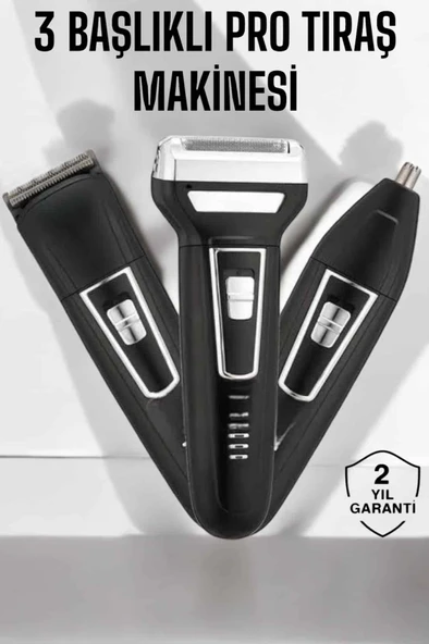 3 Başlıklı Profesyonel Tıraş Makinesi MİR45014159 ürün görseli 1
