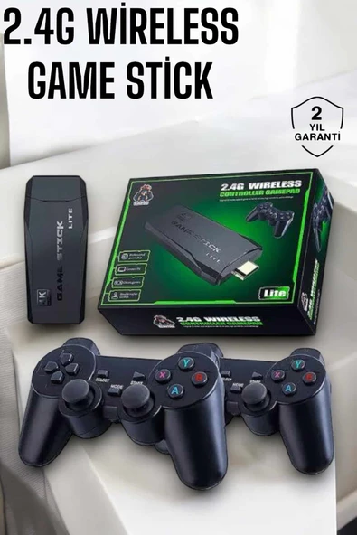 Atari Oyun Konsolu 2000 Oyunlu Game Stick 2.4G Wireless MİR53411931 ürün görseli 1