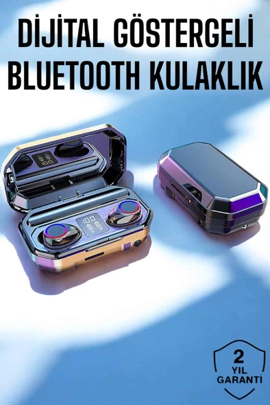 Dijital Göstergeli Bluetooth Bağlantılı Kulaklık Dokunmatik Kontrol MİR37799580 ürün görseli 1