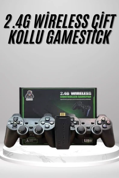 2.4g Uyumlu Kablosuz Çift Kol Atari Retro 20000 Oyun Game Stick MİR37695680 ürün görseli 1