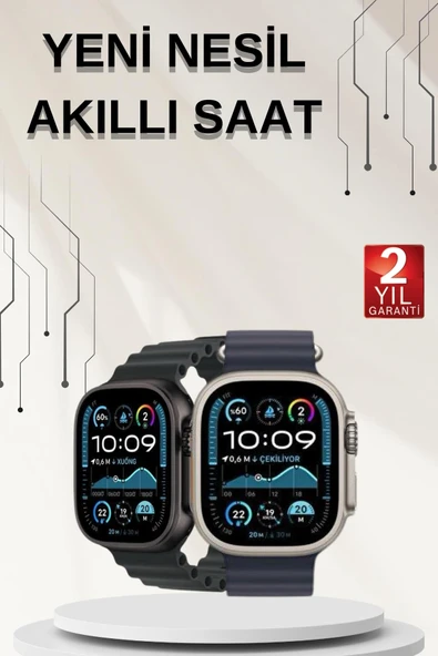 Akıllı Saat Sesli Görüşme Titreşimli GPS Bağlantısı Müzik Dinleme Sosyal Medya Bildirimleri MİR49882485 ürün görseli 1