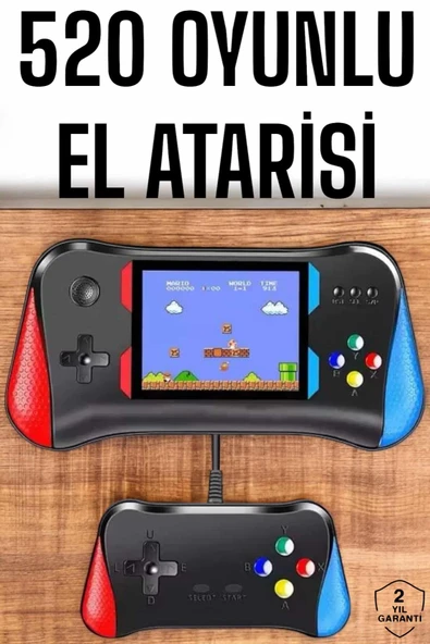 Gamepad Joystick 500 Oyunlu Retro Oyun Konsolu Tv Bağlantı Özellikli 2 Kişilik Destekli MİR77854738 ürün görseli 1