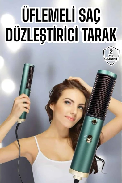 Fön Tarak Saç Düzleştirici Üflemeli Fön Makinesi Sıkı Dişli Taşınabilir MİR68395682 ürün görseli 1