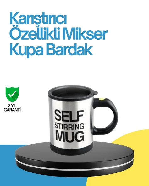 Kendi Kendini Karıştıran Termos Kupa – Pratik, Güçlü Motorlu ve Termos Özellikli MİR45477797 ürün görseli 1