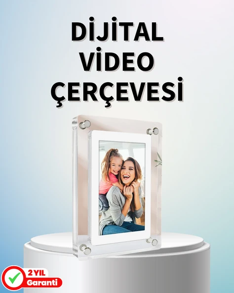 Dayanıklı ve Hafif Tasarım – 7 İnç Dijital Fotoğraf Çerçevesi Ev ve Ofis İçin MİR53117186 ürün görseli 1