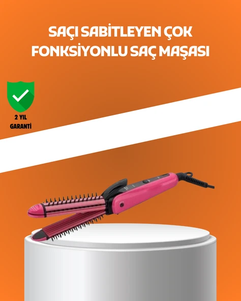 Hızlı Isınan Saç Maşası ve Düzleştirici | Çift Fonksiyonlu MİR18873291 ürün görseli 1