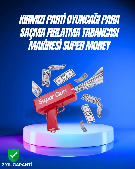 Dolar Boyutunda Kâğıt Atışı Yapan Pil ile Çalışan Oyuncak Tabanca MİR73857849 ürün görseli 1