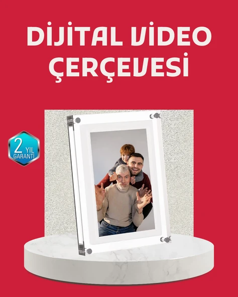 Kompakt Tasarımlı 7 İnç Dijital Fotoğraf Çerçevesi – Modern ve Şık Görünüm MİR37300024 ürün görseli 1