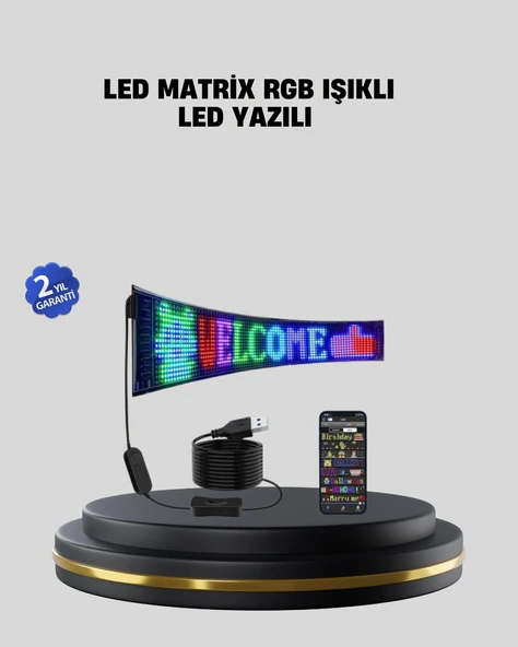 RGB LED Panel Renkli Işık Efektli Dekoratif Aydınlatma MİR17117371 ürün görseli 1