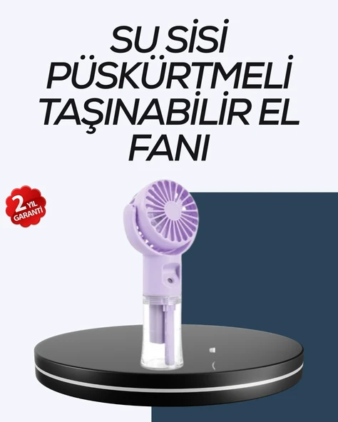 Masaüstü ve Elde Kullanıma Uygun Su Buharlı Şarjlı Fan MİR68945039 ürün görseli 1