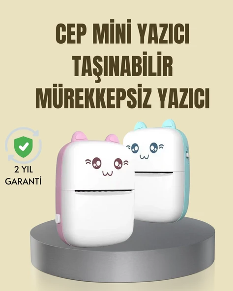 Taşınabilir Mini Termal Yazıcı 200 DPI Bluetooth Bağlantılı MİR02393777 ürün görseli 1