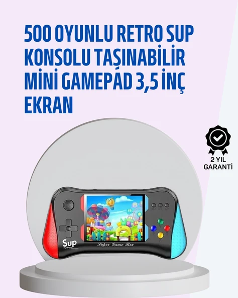 Taşınabilir Oyun Konsolu – 3,5" Ekranlı ve 500 Oyunlu MİR31557890 ürün görseli 1