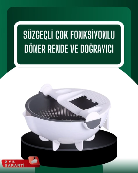 Çok Amaçlı Hazneli Sebze Rende Doğrayıcı ve Soyucu MİR81823931 ürün görseli 1