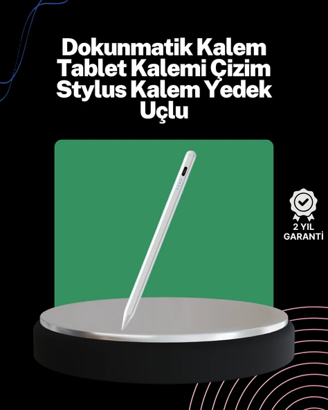 Akıcı Yazı ve Çizim için Eğim Sensörlü Dijital Kalem – 20 Saat Kesintisiz Kullanım MİR23245832 ürün görseli 1