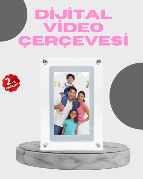 7 İnç IPS Ekranlı Dijital Çerçeve – Yüksek Parlaklık ve 4GB Dahili Hafıza MİR66614665 ürün görseli 1