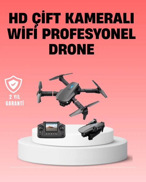 Wifi FPV Canlı Görüntü Aktarımlı Katlanabilir Drone MİR03551298 ürün görseli 1