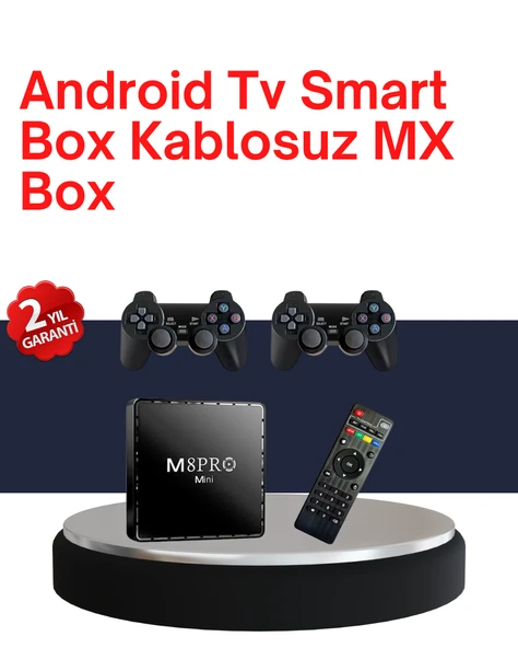 Retro Oyun Konsollu Akıllı Android TV Kutusu MİR74901360 ürün görseli 1