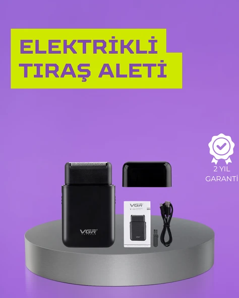 Kart Tasarımlı Şarjlı Tıraş Makinesi | 2 Başlıklı Hassas Kesim MİR58882428 ürün görseli 1
