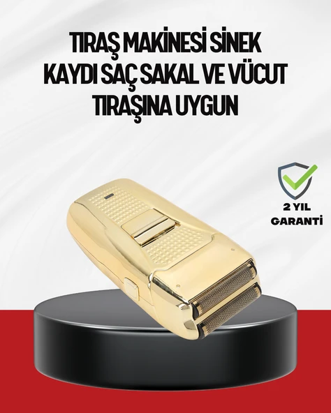Altın Kaplama Kablolu Erkek Tıraş Makinesi Favori Aparatlı MİR08888274 ürün görseli 1