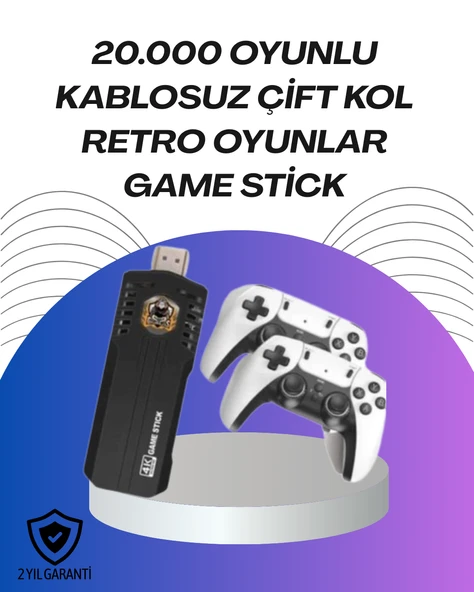 Kablosuz Retro Oyun Konsolu – Binlerce Oyun ve HD Görüntü ile Keyifli Oyun Deneyimi MİR75401942 ürün görseli 1