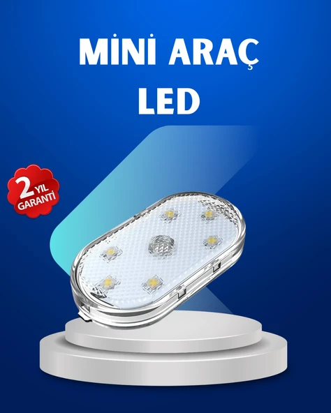 7 Renk Modlu Dokunmatik Sensörlü Mini LED Araç İçi Lamba MİR87703987 ürün görseli 1