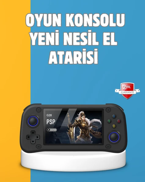 Taşınabilir El Tipi Oyun Konsolu Çoklu Emülatör Destekli 64GB MİR78451362 ürün görseli 1