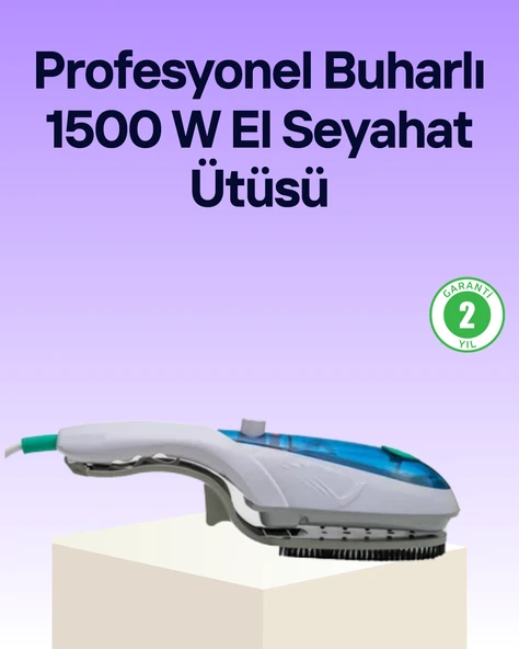 Portatif Buharlı Ütü Pratik Seyahat Tipi Kırışıklık Açıcı MİR21790367 ürün görseli 1