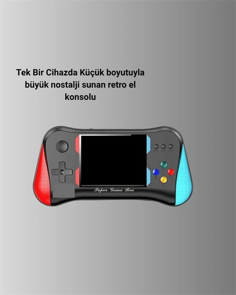 Şarjlı Taşınabilir Oyun Konsolu – X7M Retro Game Box MİR65219272 ürün görseli 1