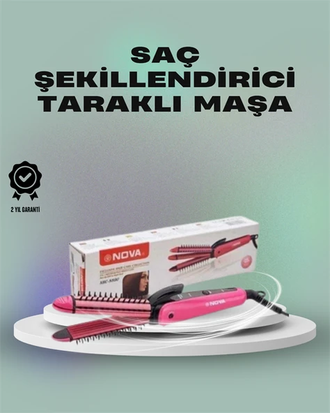 Isı Koruyucu ve Sabitleyici Özellikli Profesyonel Saç Maşası MİR31533291 ürün görseli 1