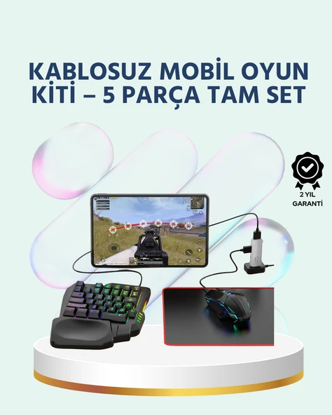 Tak-Çalıştır Mobil Oyun Seti – X8 Pro Teknolojili Klavye Mouse Kombo ürün görseli 1